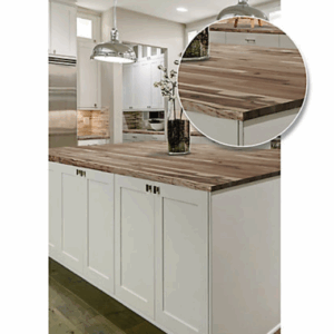 96 inch x 255 inch x 15 inch acacia wood kitchen countertop unfinished live edge