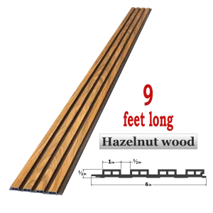 HAZELNUT WOOD BLACK 10X9 FEET LONG