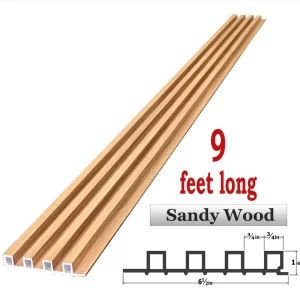SANDY WOOD WPC FLUTED PANELS